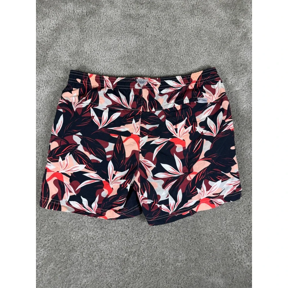 Columbia PFG Backcast III Floral Water Shorts Mens Large Red Black XG8119